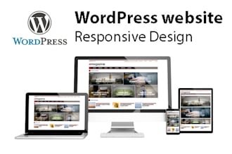 create full wordpress website or blog with elementor
