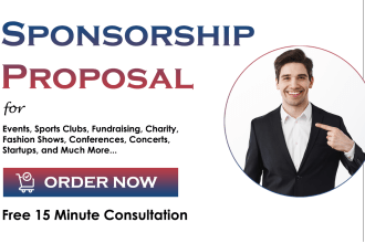 craft sponsorship proposals and funding proposals