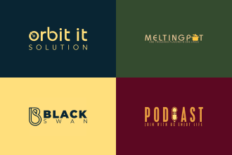create a unique stunning minimalist business logo for your brand