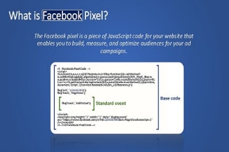 setup facebook pixel, live chat, fb feed in your website