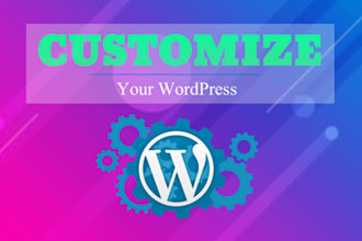 customize wordpress website or wordpress theme
