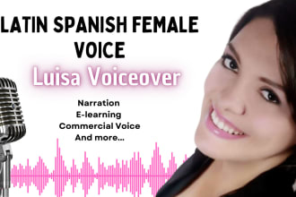 be your professional female voice over in latin spanish