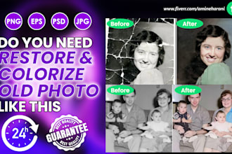 restore old photos, old photo restoration and colorize