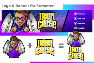 create twitch banner with my style