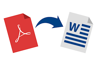 design or convert pdf, image, scan, jpg, jpeg to word, excel