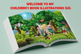 create children book illustrations for KDP