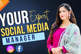 manage your social media account and page for 30 days