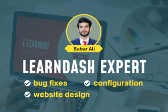 develop and customize wordpress lms website with learndash