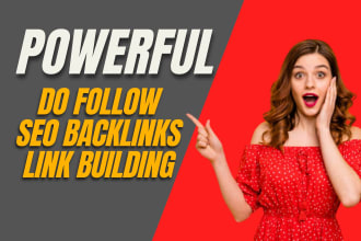do white hat USA 50 SEO dofollow backlinks, link building