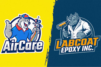design animal mascot logo for your brand