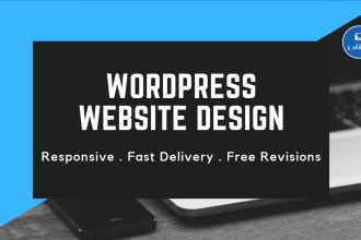create and build responsive wordpress website design or blog