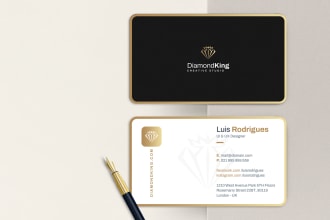 design a modern minimalist business card and logo design