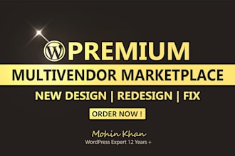 develop multi vendor ecommerce marketplace or dokan woocommerce marketplace
