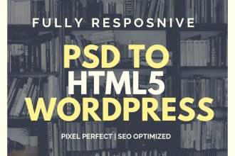 convert PSD to HTML5 to wordpress theme