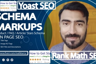 do on page SEO, rich snippets, schema markups structured data