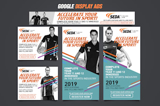 design google banner or adwords display ads, cover, header