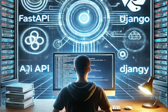 build backend fastapi or python django flask app