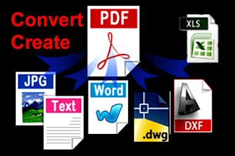 convert PDF to dwg or dxf and opposite