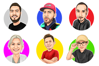 draw cool avatar bighead cartoon caricature in 24 hours