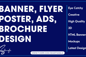 design a custom business flyer poster design brochure design