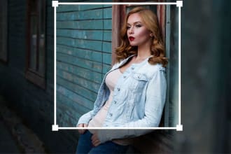 resize and crop image and background removed etc