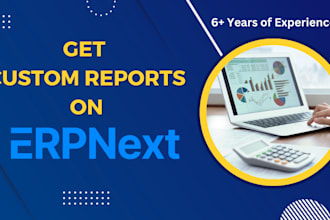 provide custom develop reports on erpnext for you