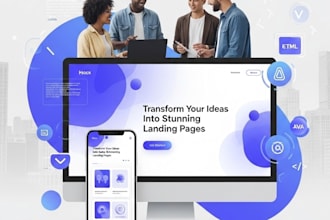 create landing page for promotion,events