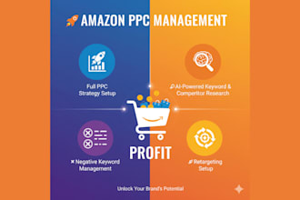 do full amazon PPC setup and management amazon PPC for fba brands