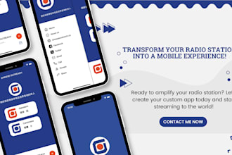 customize a radio app for iphone, ipad and android