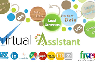 do lead generation and be your virtual assistant