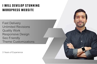 design and develop responsive wordpress website, stunning wordpress website