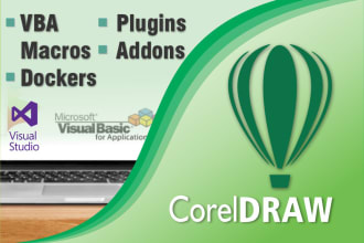 develop macros, plugins, vba script for coreldraw, corel