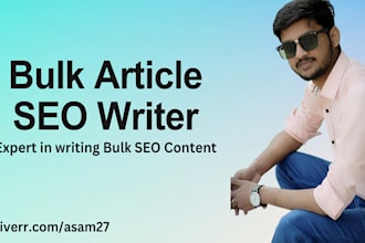 write SEO bulk articles and blogs and publish on wordpress