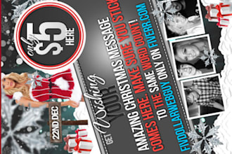 design your Xmas flyer with this design
