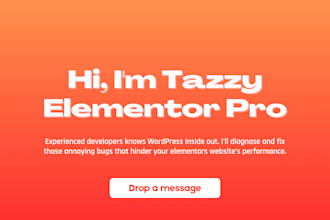design elementor websites now 10yrs wp expert