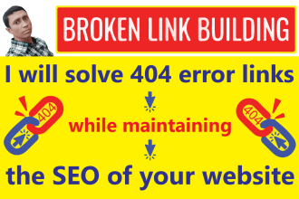 fix broken links, 404 errors, htaccess redirection of any website