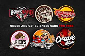 design restaurant, pizza, bbq, food logo, and food truck design