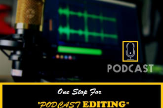 edit podcast track, add intro and outro music, and master