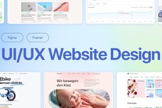 do website design in figma, website ui ux