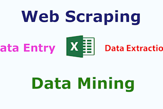 do web scraping,data mining and web crawling