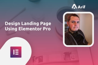 design landing page using elementor pro