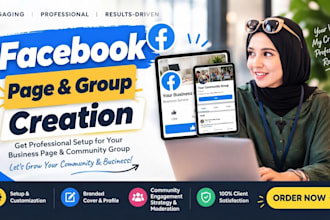 create a professional facebook page or a group
