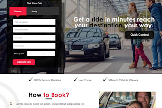 do custom limousine chauffeur taxi transfer website