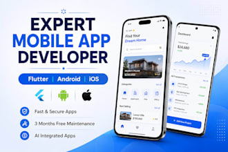 build mobile app ios app development android app creation flutter app developer