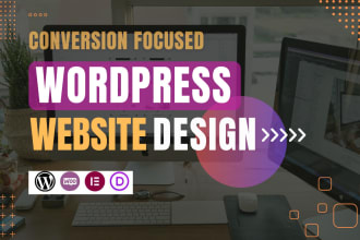 build, redesign and rebuild wordpress websites with elementor