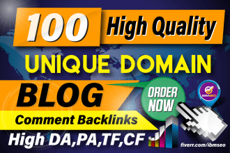 do 100 dofollow unique domain blog comment backlinks SEO