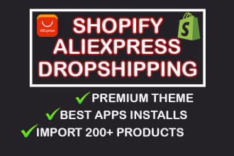 setup shopify dropshipping store with winning products