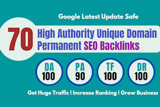 do 70 unique domain backlinks to rank higher in google