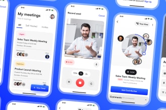 design eye pleasing mobile app UI that helps scale up your business or finance