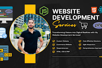 do website design and development in HTML,CSS,js, and backend with PHP mysql